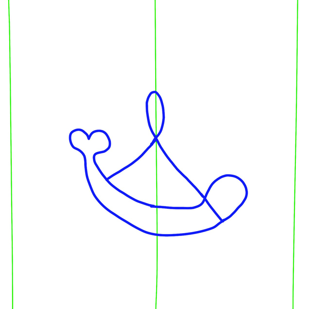 Hunter's Horn Line Drawing, Group A