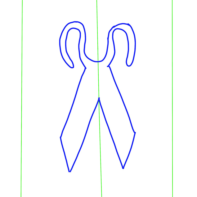 Shears Line Drawing, Group B