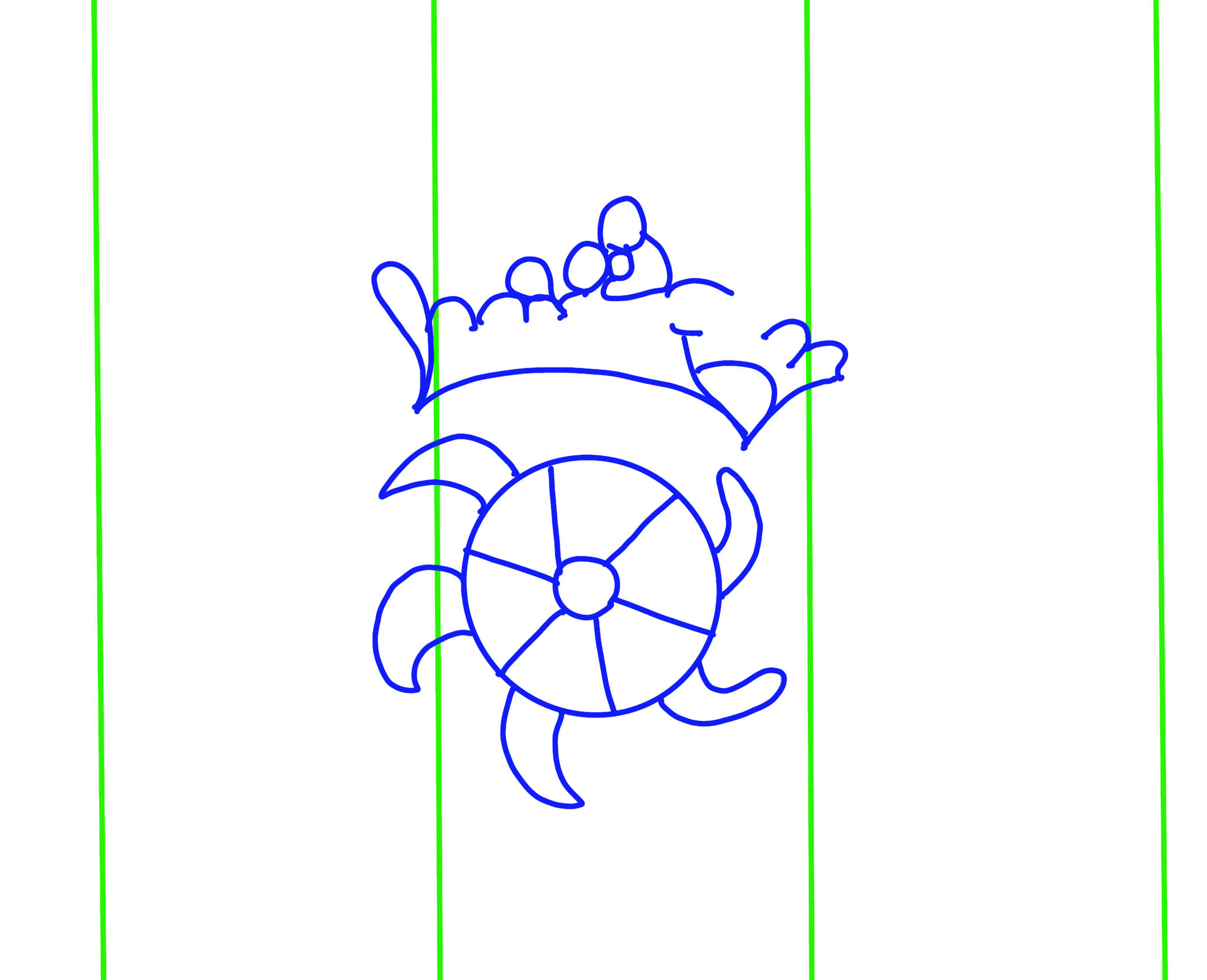 Arundel ff. 116-119 - Line drawing