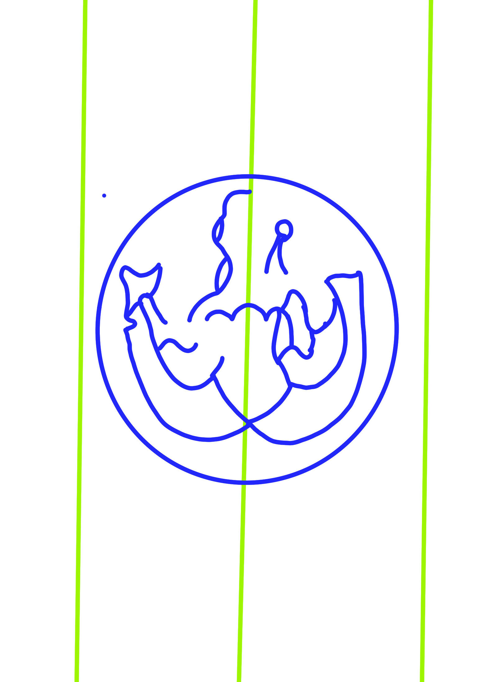 Arundel ff. 182-183 - Line drawing