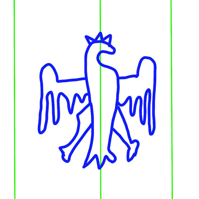 Eagle Line Drawing, Group B